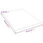 vidaXL Piano Bagno Marrone Chiaro 40x60x2 cm Legno Massello Trattato vidaXL Piano Bagno Marrone Chiaro 40x60x2 cm Legno Massello Trattato