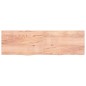 vidaXL Piano Bagno Marrone Chiaro 200x60x4 cm Legno Massello Trattato