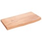 vidaXL Piano Bagno Marrone Chiaro 60x30x4 cm Legno Massello Trattato vidaXL Piano Bagno Marrone Chiaro 60x30x4 cm Legno Massello Trattato