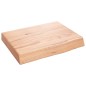 vidaXL Piano Bagno Marrone Chiaro 40x30x6 cm Legno Massello Trattato vidaXL Piano Bagno Marrone Chiaro 40x30x6 cm Legno Massello Trattato