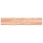 vidaXL Piano Bagno Marrone Chiaro 220x40x6 cm Legno Massello Trattato