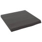 vidaXL Piano Bagno Grigio Scuro 40x40x4 cm Legno Massello Trattato