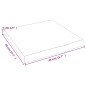vidaXL Piano Bagno Grigio Scuro 40x40x4 cm Legno Massello Trattato