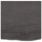 vidaXL Piano Bagno Grigio Scuro 60x60x2 cm Legno Massello Trattato