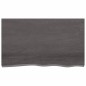 vidaXL Piano Bagno Marrone Scuro 100x60x(2-4)cm Legno Trattato