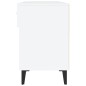 Scarpiera Bianco Lucido 102x35x55 cm in Legno Multistrato