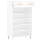 vidaXL Scarpiera Bianca 60x35x105 cm in Legno Multistrato vidaXL Scarpiera Bianca 60x35x105 cm in Legno Multistrato