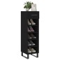 vidaXL Scarpiera Nera 30x35x105 cm in Legno Multistrato vidaXL Scarpiera Nera 30x35x105 cm in Legno Multistrato