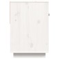 Mobile Porta TV Bianco 90x40x60 cm in Legno Massello di Pino