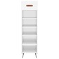 vidaXL Scarpiera Bianco Lucido 30x35x105 cm in Legno Multistrato vidaXL Scarpiera Bianco Lucido 30x35x105 cm in Legno Multistrato