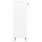 vidaXL Scarpiera Bianco Lucido 30x35x105 cm in Legno Multistrato vidaXL Scarpiera Bianco Lucido 30x35x105 cm in Legno Multistrato
