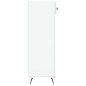 vidaXL Scarpiera Bianco Lucido 60x35x105 cm in Legno Multistrato vidaXL Scarpiera Bianco Lucido 60x35x105 cm in Legno Multistrato