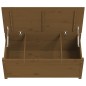 vidaXL Contenitore Portaoggetti Miele 110x50x45,5cm Massello di Pino vidaXL Contenitore Portaoggetti Miele 110x50x45,5cm Massello di Pino