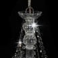 vidaXL Lampadario con Perline Argento 8 Lampadine E14 vidaXL Lampadario con Perline Argento 8 Lampadine E14