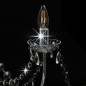 vidaXL Lampadario con Perline Argento 8 Lampadine E14 vidaXL Lampadario con Perline Argento 8 Lampadine E14