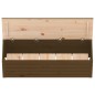vidaXL Contenitore Portaoggetti Miele 109x36,5x33cm Massello di Pino vidaXL Contenitore Portaoggetti Miele 109x36,5x33cm Massello di Pino