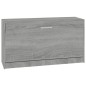 Scarpiera Grigio Sonoma 80x24x45 cm in Legno Multistrato Scarpiera Grigio Sonoma 80x24x45 cm in Legno Multistrato