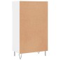 vidaXL Scarpiera Bianco Lucido 60x35x105 cm in Legno Multistrato vidaXL Scarpiera Bianco Lucido 60x35x105 cm in Legno Multistrato