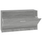 Scarpiera Grigio Sonoma 80x24x45 cm in Legno Multistrato Scarpiera Grigio Sonoma 80x24x45 cm in Legno Multistrato