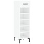 vidaXL Scarpiera Bianco Lucido 30x35x105 cm in Legno Multistrato vidaXL Scarpiera Bianco Lucido 30x35x105 cm in Legno Multistrato