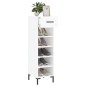 vidaXL Scarpiera Bianco Lucido 30x35x105 cm in Legno Multistrato vidaXL Scarpiera Bianco Lucido 30x35x105 cm in Legno Multistrato
