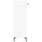 vidaXL Scarpiera Bianco Lucido 30x35x105 cm in Legno Multistrato vidaXL Scarpiera Bianco Lucido 30x35x105 cm in Legno Multistrato
