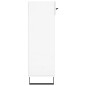 vidaXL Scarpiera Bianco Lucido 60x35x105 cm in Legno Multistrato vidaXL Scarpiera Bianco Lucido 60x35x105 cm in Legno Multistrato