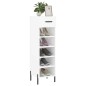 vidaXL Scarpiera Bianco Lucido 30x35x105 cm in Legno Multistrato vidaXL Scarpiera Bianco Lucido 30x35x105 cm in Legno Multistrato
