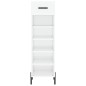 vidaXL Scarpiera Bianco Lucido 30x35x105 cm in Legno Multistrato vidaXL Scarpiera Bianco Lucido 30x35x105 cm in Legno Multistrato