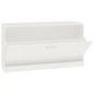 Panca Porta Scarpe Bianco Lucido 80x24x45 cm Legno Multistrato Panca Porta Scarpe Bianco Lucido 80x24x45 cm Legno Multistrato