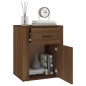 Comodino Rovere Marrone 50x36x60 cm Legno Multistrato Comodino Rovere Marrone 50x36x60 cm Legno Multistrato