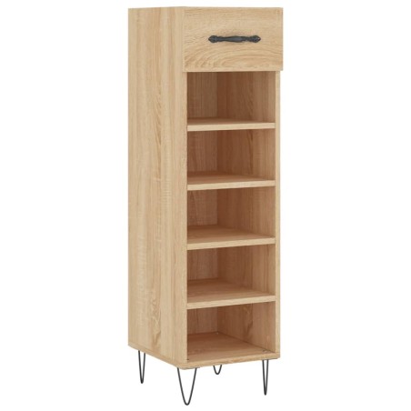 vidaXL Scarpiera Rovere Sonoma 30x35x105 cm in Legno Multistrato