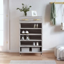 vidaXL Scarpiera Grigio Sonoma 60x35x105 cm in Legno Multistrato