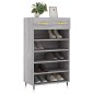 vidaXL Scarpiera Grigio Sonoma 60x35x105 cm in Legno Multistrato vidaXL Scarpiera Grigio Sonoma 60x35x105 cm in Legno Multistrato