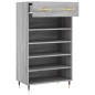 vidaXL Scarpiera Grigio Sonoma 60x35x105 cm in Legno Multistrato vidaXL Scarpiera Grigio Sonoma 60x35x105 cm in Legno Multistrato