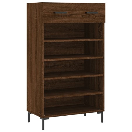 vidaXL Scarpiera Rovere Marrone 60x35x105 cm in Legno Multistrato
