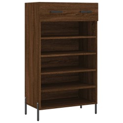 vidaXL Scarpiera Rovere Marrone 60x35x105 cm in Legno Multistrato