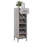 vidaXL Scarpiera Grigio Sonoma 30x35x105 cm in Legno Multistrato vidaXL Scarpiera Grigio Sonoma 30x35x105 cm in Legno Multistrato