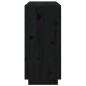 Credenza Nera 111x34x75 cm in Legno Massello di Pino Credenza Nera 111x34x75 cm in Legno Massello di Pino