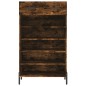 vidaXL Scarpiera Rovere Fumo 60x35x105 cm in Legno Multistrato