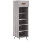 vidaXL Scarpiera Grigio Sonoma 30x35x105 cm in Legno Multistrato vidaXL Scarpiera Grigio Sonoma 30x35x105 cm in Legno Multistrato