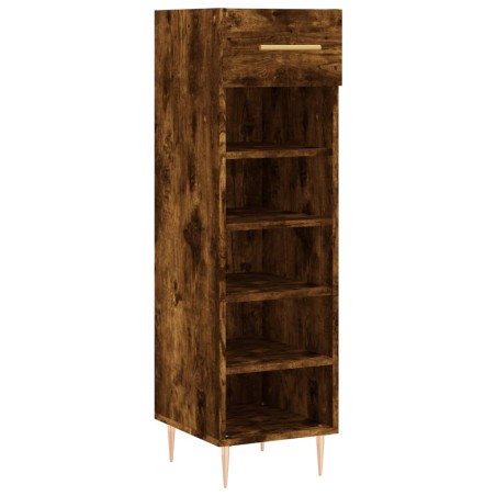 vidaXL Scarpiera Rovere Fumo 30x35x105 cm in Legno Multistrato