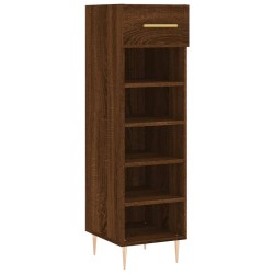 vidaXL Scarpiera Rovere Marrone 30x35x105 cm in Legno Multistrato