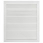 vidaXL Anta a Lamelle in Legno Massello di Pino Bianca 69x59,4 cm vidaXL Anta a Lamelle in Legno Massello di Pino Bianca 69x59,4 cm