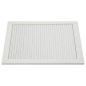 vidaXL Anta a Lamelle in Legno Massello di Pino Bianca 69x59,4 cm vidaXL Anta a Lamelle in Legno Massello di Pino Bianca 69x59,4 cm