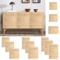 vidaXL Ante a Lamelle 4 pz in Legno Massello di Pino 39,5x49,4 cm vidaXL Ante a Lamelle 4 pz in Legno Massello di Pino 39,5x49,4 cm