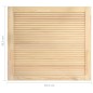 vidaXL Ante a Lamelle 4 pz in Legno Massello di Pino 39,5x49,4 cm vidaXL Ante a Lamelle 4 pz in Legno Massello di Pino 39,5x49,4 cm