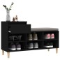 Scarpiera Nera 102x36x60 cm in Legno Multistrato Scarpiera Nera 102x36x60 cm in Legno Multistrato