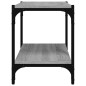 Mobile TV Grigio Sonoma 60x33x41 cm Legno Multistrato e Acciaio Mobile TV Grigio Sonoma 60x33x41 cm Legno Multistrato e Acciaio