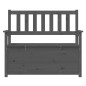 Panca Grigio 112,5x51,5x96,5 cm in Legno Massello di Pino Panca Grigio 112,5x51,5x96,5 cm in Legno Massello di Pino